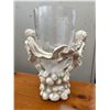 Image 2 : Acrylic Angels holding Glass Vase 11H