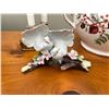 Image 2 : White Porcelain Doves on Branch, Ceramic Bowl, Battery Powered Candles