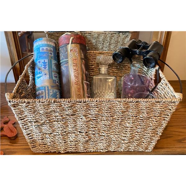 Assorted Vase Collection w/ Vintage Carl Schmidt Binoculars 7x35