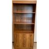 Image 1 : Decorative Book Case w/ Storage Compartment 30x16x72