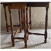 Image 2 : Antique Gateleg Dining Table 45x35x30 Space Efficient Design
