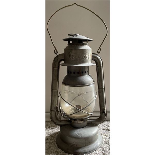 Antique "Beacon" Oil Lamp 15T