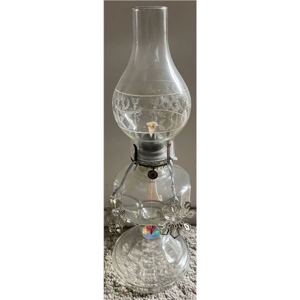 Glass Oil Lamp w/ Assorted Covers 16T
