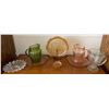 Image 1 : Depression Glassware- Assorted Jugs Platters & More