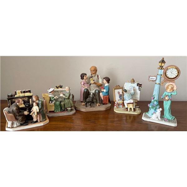 Assorted Rockwell Figurines 5T