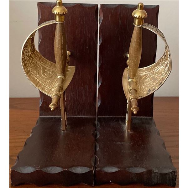 Brass Sword Handle Book Ends