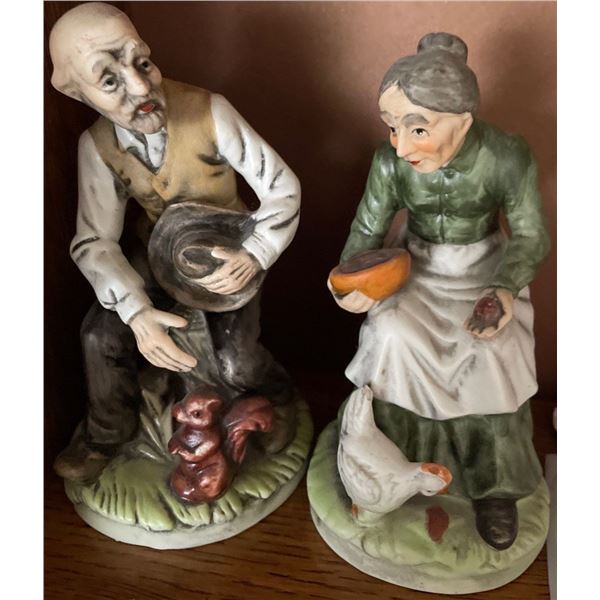 Little Old Man & Little Old Lady Figurines