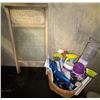 Image 1 : Laundry Essentials Antique Wash Board Febreze & More