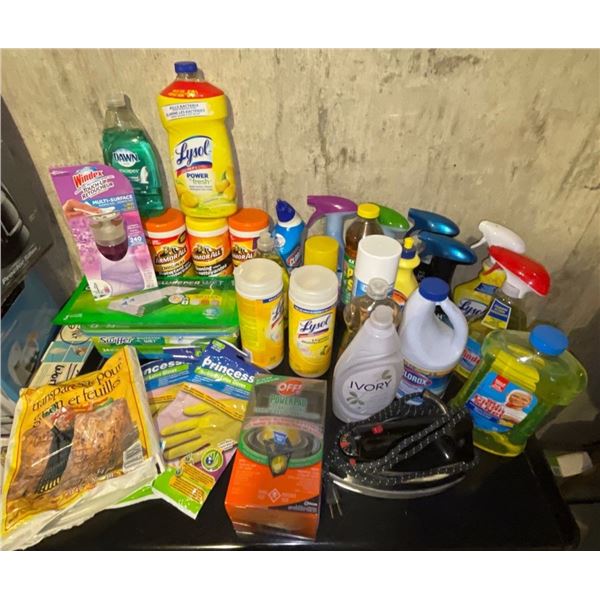 Cleaning Product Hoard Lysol Dawn Mr. clean & More