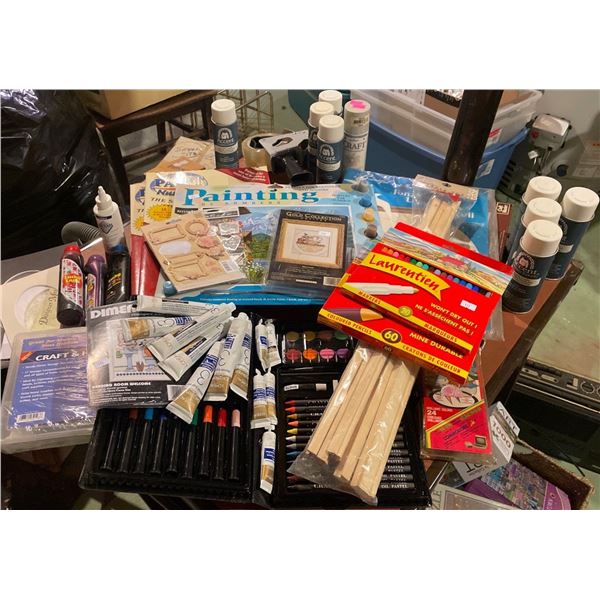 Hobby Lot Craft Basket Paint by Number Embroidery Kits Paint & More