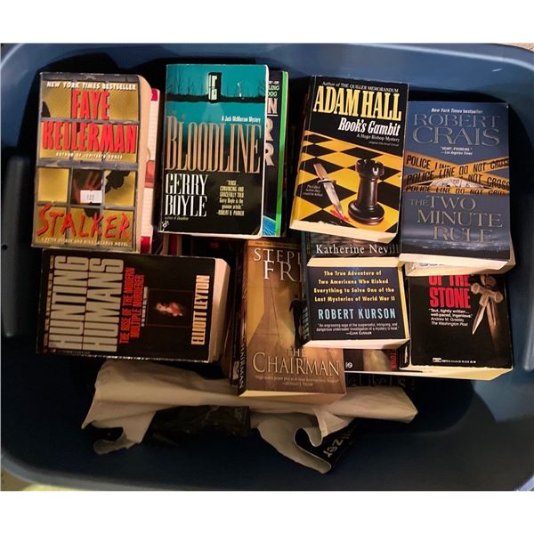 Big Ol' Tote Stacked to The Brim of Books Assorted Genres