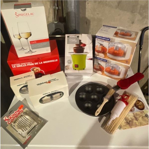 Brand New Culinary Kitchen Contraptions Stemware Pancake Pan & More