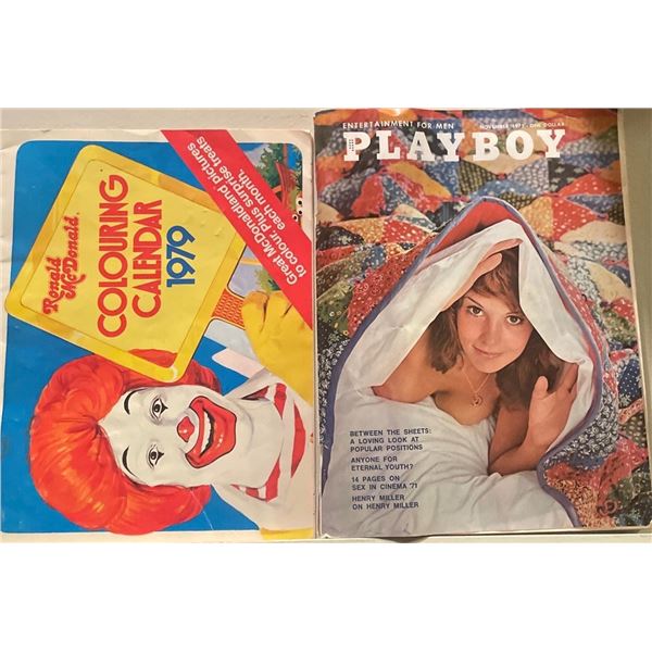 Vintage Playboy & Collectable Ronald McDonald Activity Book