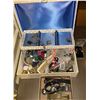 Image 1 : Vintage Jewelry Box & It's Contents