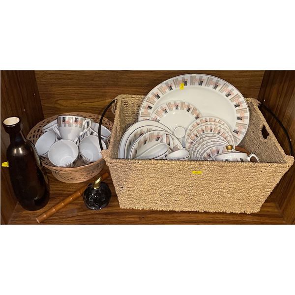 Mid Century Marvelous Dish Set Casserole Dish Gravy Boat & More