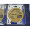 Image 2 : Qty 6 Tenryu Steel-Pro Gold Circular Saw Blades New in Package