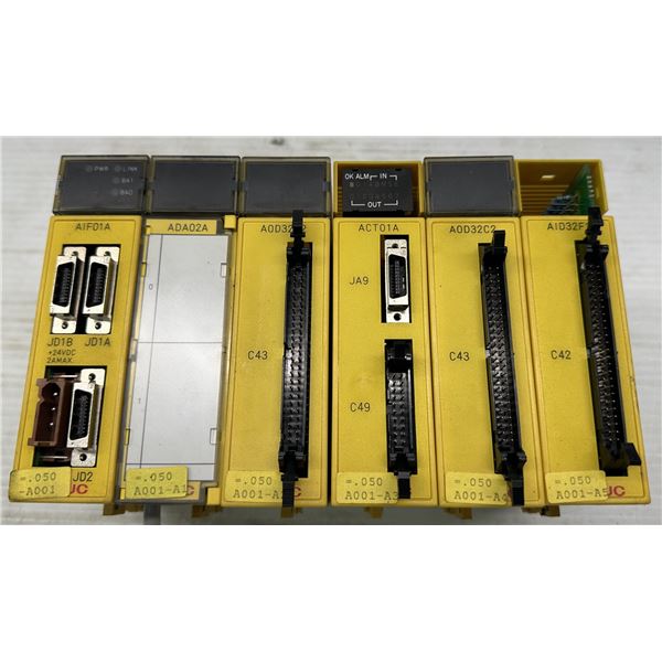 Fanuc #A03B-0807-C002 ABU05A Rack w/ Modules as Pictured