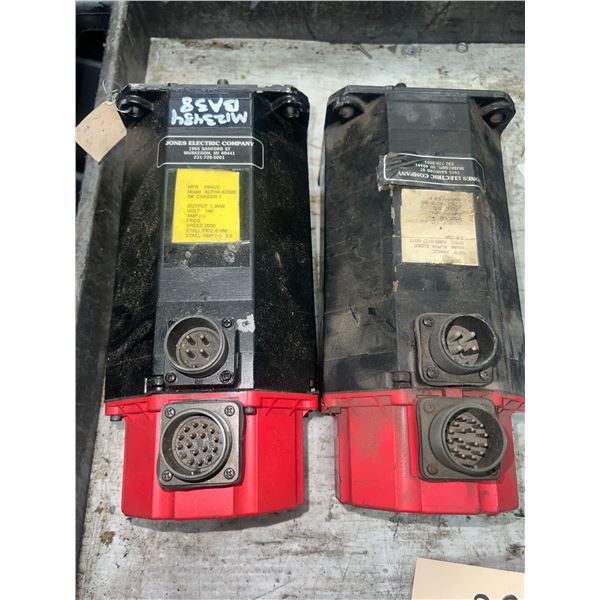 (2) Fanuc #A06B-0127-B075 AC Servo Motors