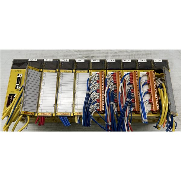 Fanuc #A03B-0819-C001 ABU10A Rack w/ Modules as Pictured
