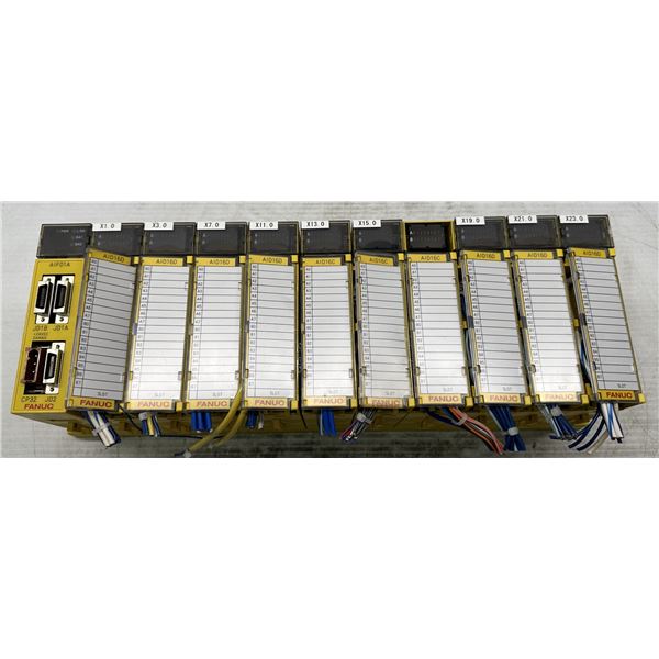 Fanuc #A03B-0819-C001 ABU10A Rack w/ Modules as Pictured