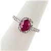 Image 3 : 1.86 ctw MADAGASCAR Ruby and 0.70 ctw Diamond 18K White Gold Ring (GIA CERTIFIED