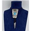 Image 1 : Howard Begay Navajo Sterling Turquoise Bolo Tie