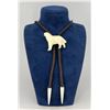 Image 1 : Alaskan Inuit Eskimo Arctic Wolf Bolo Tie