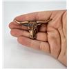 Image 1 : Copper Steer Head Cowboy Scarf Slide