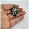 Image 1 : Sterling Silver Cowboy Bronc Rider Scarf Slide