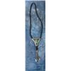 Image 2 : Navajo Sterling Turquoise Bolo Tie by The Badger