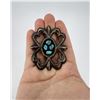 Image 1 : Navajo Sterling Silver Turquoise Concho