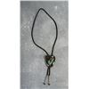 Image 2 : Zuni Sterling Silver Turquoise Bolo Tie