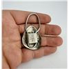 Image 2 : Zuni Sterling Silver Badger Paw Key Ring