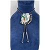 Image 1 : Ralph Quam Zuni Inlaid Sterling Bolo Tie