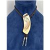 Image 1 : Alaskan Inuit Eskimo Scrimshaw Bolo Tie