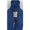 Hoskie Nez Navajo Sterling Turquoise Bolo Tie