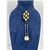 Lee Bridges Sterling Elk Tooth Bolo Tie