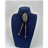 Woody Gold Filled Navajo Turquoise Bolo Tie