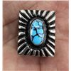 Image 1 : Navajo Sterling Silver Turquoise Scarf Slide