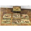 Antique Spanish Bullfight Puzzle Blocks