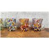 Image 3 : Set of 6 Murano Confetti Glass Mugs