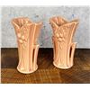 Image 2 : McCoy Double Handle Leaves & Berries Vases
