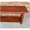 Image 5 : Custom Made Redwood Hall Table