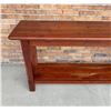 Image 7 : Custom Made Redwood Hall Table