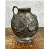 Image 2 : 19th Century American Pewter Farm Scene Vase