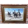 Image 1 : Burt Dinius Cowboy Oil on Board Painting