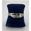 Image 2 : Zuni Indian Sterling Multi Stone Inlay Bracelet