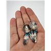 Image 2 : Navajo Sterling Silver Turquoise Earrings