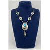 Navajo Sterling Silver Bear Paw Necklace