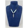 Zuni Sterling Silver Turquoise Necklace